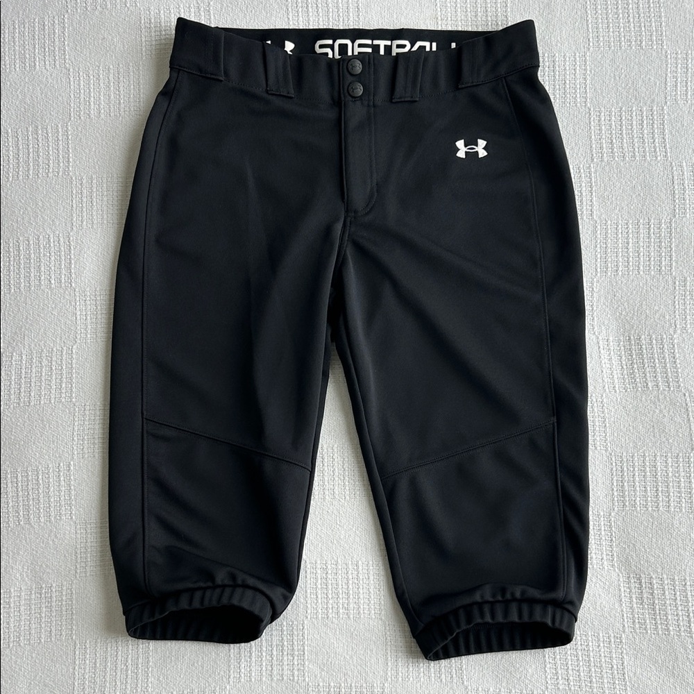 Underarmour Youth Black softball knickers/pants size large